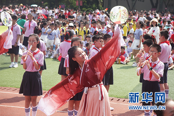 全员参与齐运动 江北区玉带山小学第38届田径运动会开赛